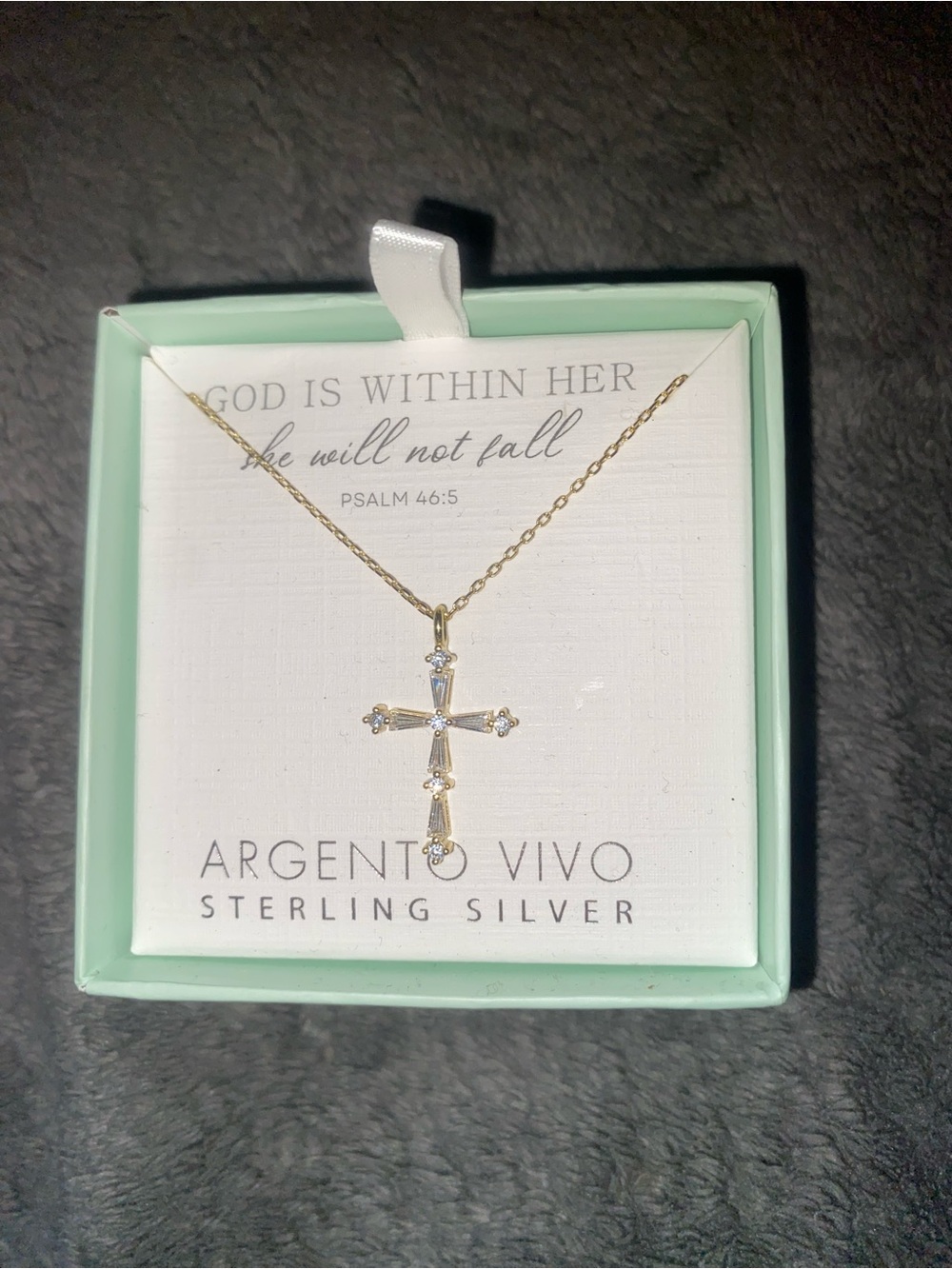 Argento Vivo Sterling Silver Cross Necklace